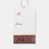 Kerstmis en goud cadeaulabel (Achterkant)