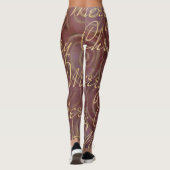 Kerstmis en goud leggings (Achterkant)