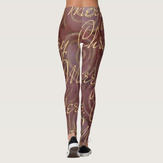 Kerstmis en goud leggings (Achterkant)
