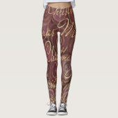 Kerstmis en goud leggings (Voorkant)