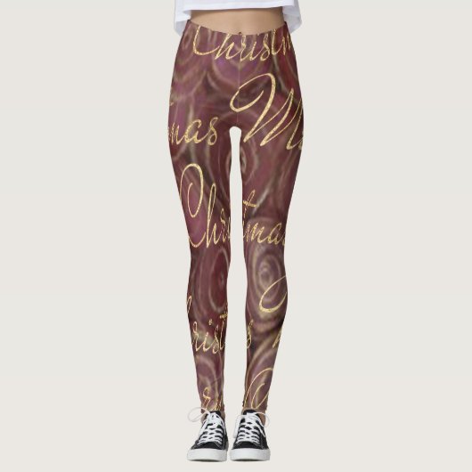 Kerstmis en goud leggings (Voorkant)