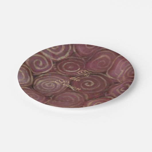 Kerstmis en goud papieren bordje (Gekanteld)