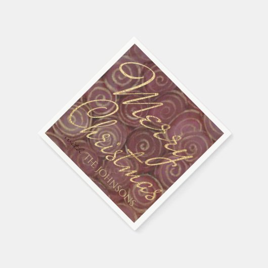 Kerstmis en goud servet (Hoek)