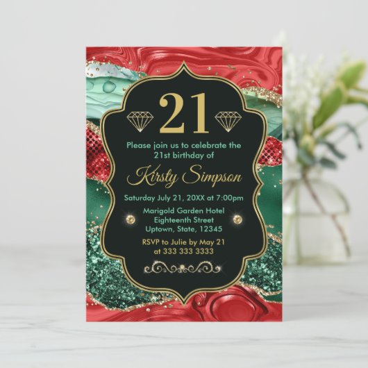 Kerstmis en gouden feestdag kaart (Staand voorkant)