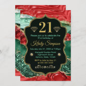 Kerstmis en gouden feestdag kaart (Voorkant / Achterkant)