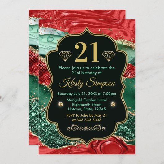 Kerstmis en gouden feestdag kaart (Voorkant / Achterkant)