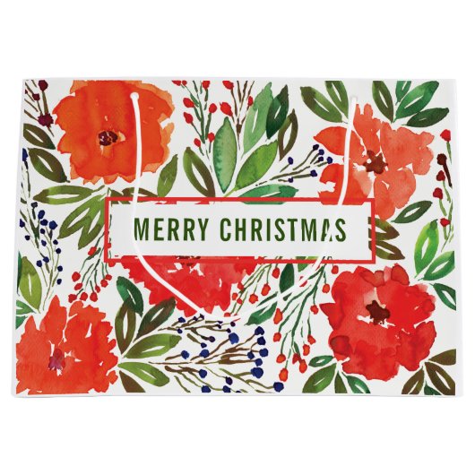 Kerstmis en handgeschilderde cadeautas (Voorkant)