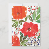 Kerstmis en handschilderen feestdagenkaart (Achterkant)