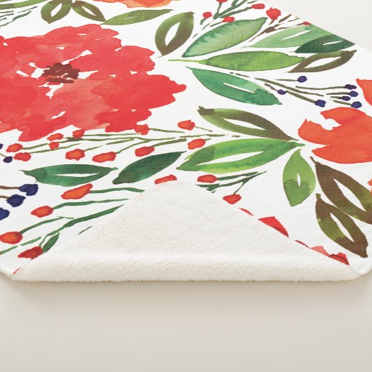 Kerstmis en handschilderen sherpa deken (3/4)