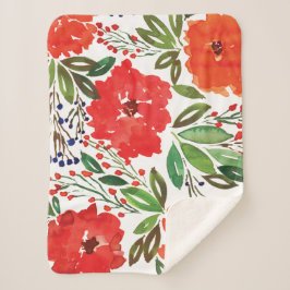 Kerstmis en handschilderen sherpa deken