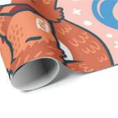 KERSTMIS EN HANUKKAH BOS DIEREN CADEAU WRAP CADEAUPAPIER (Rol Hoek)