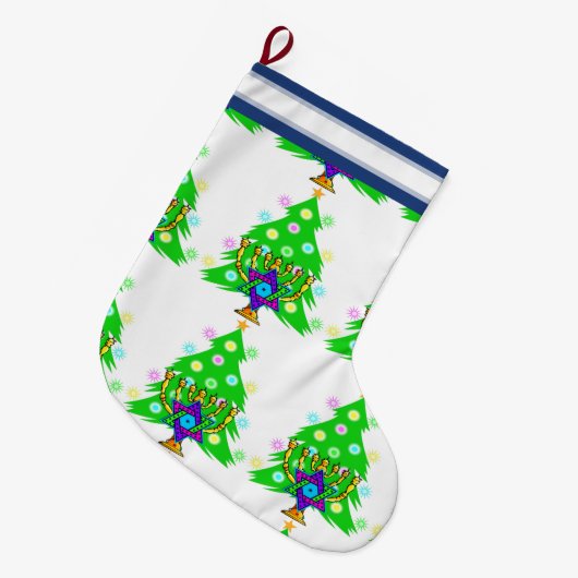 Kerstmis en Hanukkah Grote Kerstsok (Voorkant (Hangend))