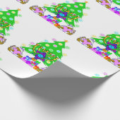 Kerstmis en Hanukkah in de interreligieuze familie Cadeaupapier (Hoek)