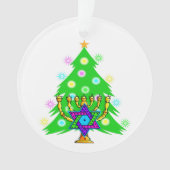 Kerstmis en Hanukkah Ornament (voorkant)