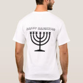 Kerstmis en Hanukkah T-shirt (Achterkant)