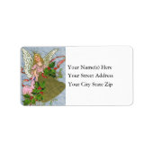 Kerstmis en het etiket van het  Adres van Angel (Voorkant)