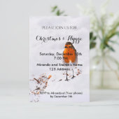 Kerstmis en Hygge nodigen een schattige rover uit  Kaart (Staand voorkant)