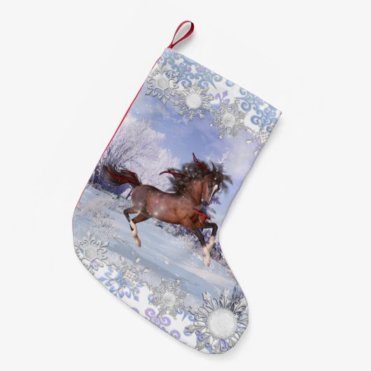 Kerstmis en kardinaal kerstfeest kleine kerstsok (Voorkant (Hangend))