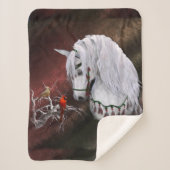 Kerstmis en Kardinalen Sherpa Blanket Sherpa Deken (Voorkant)
