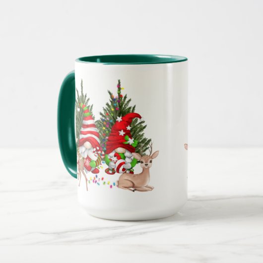 Kerstmis en kerst mok (Voorkant links)