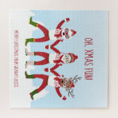 Kerstmis en kerstcadeautjes voor de kerstman legpuzzel (Horizontaal)