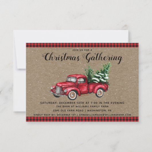 Kerstmis en kerstfeest kaart (Voorkant)