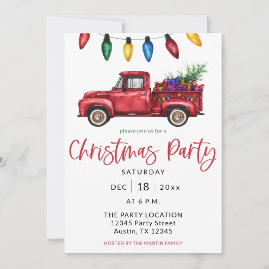 Kerstmis en kerstfeest kaart (Voorkant)