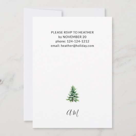 Kerstmis en kerstfeest kaart (Achterkant)