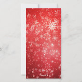 Kerstmis en kerstfeest op een nieuwjaars groet fot feestdagenkaart (Achterkant)