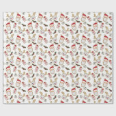 Kerstmis en kerstkoekjespatroon voor Cadeaus Cadeaupapier (Vlak)