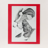 Kerstmis en kerstman legpuzzel (Verticaal)