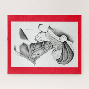 Kerstmis en kerstman legpuzzel
