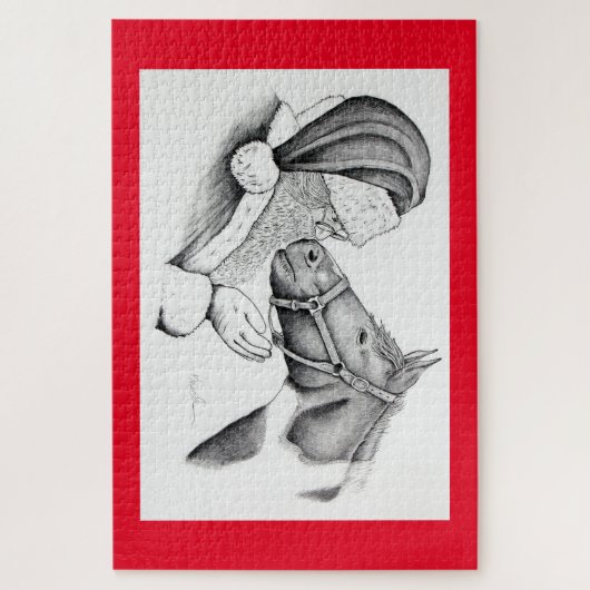 Kerstmis en kerstman legpuzzel (Verticaal)