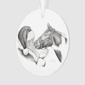 Kerstmis en kerstman ornament (voorkant)