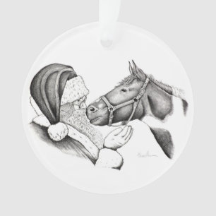 Kerstmis en kerstman ornament