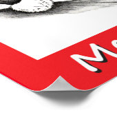 Kerstmis en kerstman poster (Hoek)