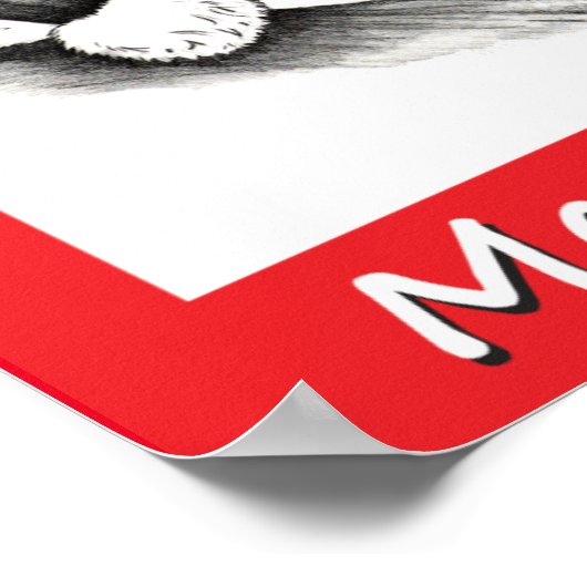 Kerstmis en kerstman poster (Hoek)