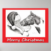 Kerstmis en kerstman poster (Voorkant)