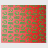 Kerstmis en Kerstmis Cadeaupapier (Vlak)