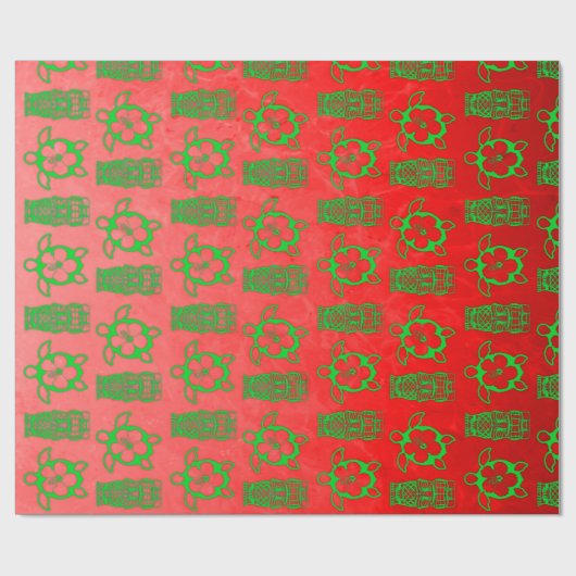 Kerstmis en Kerstmis Cadeaupapier (Vlak)