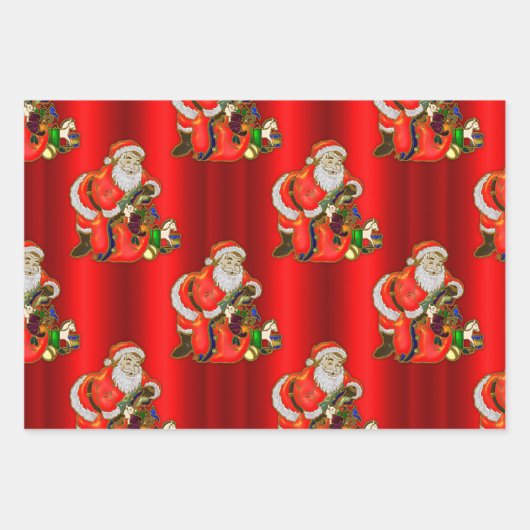 Kerstmis en kerstmis inpakpapier vel (Voorkant 3)