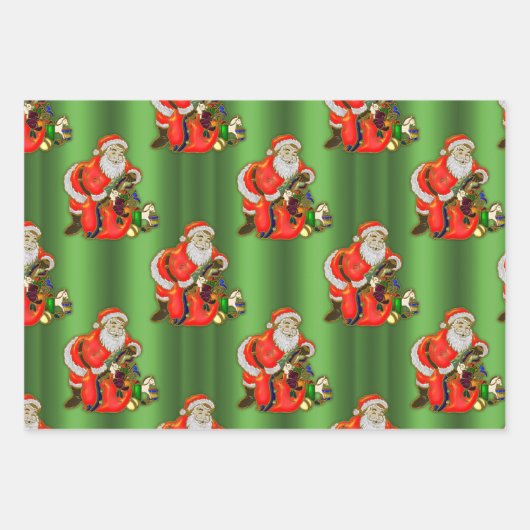 Kerstmis en kerstmis inpakpapier vel (Voorkant 2)