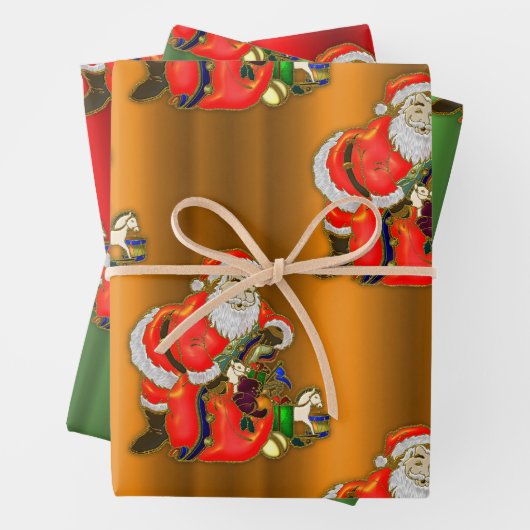 Kerstmis en kerstmis inpakpapier vel (In situ)