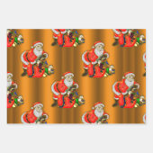 Kerstmis en kerstmis inpakpapier vel (Voorkant)