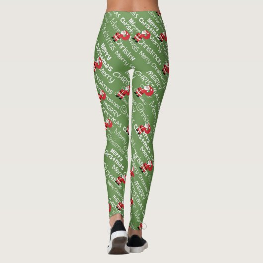 Kerstmis en kerstmis leggings (Achterkant)