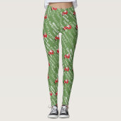 Kerstmis en kerstmis leggings (Voorkant)