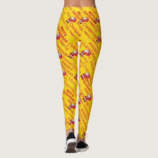 Kerstmis en kerstmis leggings (Achterkant)