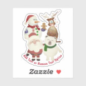 Kerstmis en kerstmis sticker (Vel)