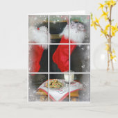 Kerstmis en koekje met haard kaart (Gele Bloem)