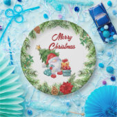 Kerstmis en koepel papieren bordje (Feest)